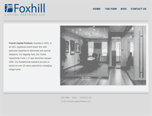 Tablet Screenshot of foxhillcapital.com